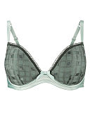 1501 TKD Lingerie Luxury Masquerade Illsa Plunge Underwired Bra Waterlilly F