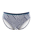 1608 TKD Lingerie Swimwear Cleo Swim Lucille Geo Stripe Classic Pant F
