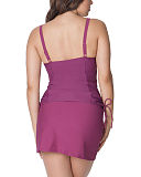 1608 TKD Lingerie Swimwear Curvy Kate Jetty Balcony Tankini Cherry Berry Swim Skirt B