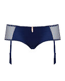 1701 TKD Lingerie Fashion Curvy Kate Belle Suspender Short Indigo F