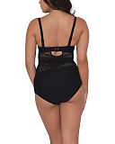 1701 TKD Lingerie Swimwear Fashion Curvy Kate Hi Voltage Tankini Plunge Black Brief B