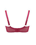 1708 TKD Lingerie Luxury Fashion Scantilly Peek a Boo Red Balcony Bra B