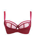 1708 TKD Lingerie Luxury Fashion Scantilly Peek a Boo Red Balcony Bra F
