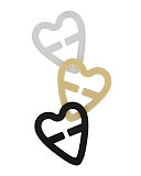 1709 TKD Lingerie Secret Weapons Bra Clips Black Nude Clear Heart One Size
