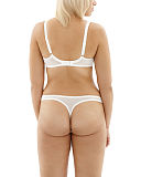 1801 TKD Lingerie Core Cleo Lucy Balconnet Bra White Thong B