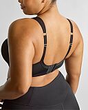 Activate Non Padded Moulded Sports Bra Black Chalk