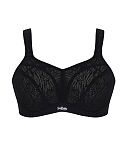 Activate Non Padded Moulded Sports Bra Black Chalk