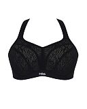 Activate Non Padded Moulded Sports Bra Black Chalk