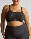 Activate Non Padded Moulded Sports Bra Black Chalk