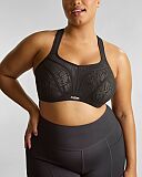 Activate Non Padded Moulded Sports Bra Black Chalk