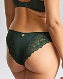 Allure Brazilian Brief Forest Green TKD Lingerie Panache Core B1