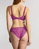 Allure Demi Plunge Bra And Brazilian Brief Magenta