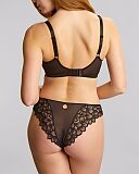 Allure Demi Plunge Bra And Brazillian Brief Black Latte