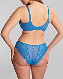 Allure Full Cup Bra And Brazilian Azure Blue