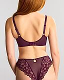 Allure Full Cup Bra And Brazilian Brief Plum
