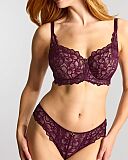 Allure Full Cup Bra And Brazilian Brief Plum
