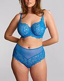 Allure Full Cup Bra And Deep Brief Azure Blue