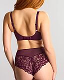 Allure Full Cup Bra And Deep Brief Plum