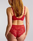 Allure Full Cup Bra And Deep Brief Red
