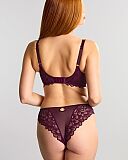 Allure Spacer Bra And Brazilian Brief Plum