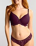 Allure Spacer Bra And Brazilian Brief Plum