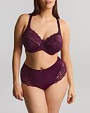 Amara Full Cup Bra And Deep Brief Plum