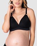 Ambition T Shirt Plunge Nursing Bra Black