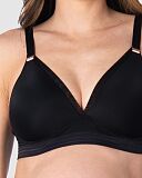 Ambition T Shirt Plunge Nursing Bra Black