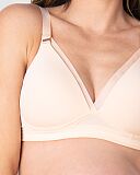 Ambition Triangle Maternity Bra And Brief Shell Pink