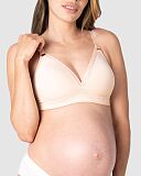 Ambition Triangle Maternity Bra And Brief Shell Pink