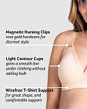 Ambition Triangle Maternity Bra And Brief Shell Pink