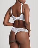 Ana Non Padded Plunge Bra And Thong White