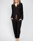 Annie Revere Jersey PJ Set Black TKD Lingerie Cyberjammies Fashion F1