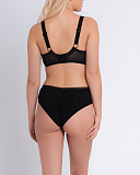 Artisan Balcony Bra And High Waist Brief Ochre Black TKD Lingerie Curvy Kate Fashion B1