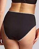 Aurora Deep Brief Aurora Black White TKD Lingerie Panache Swim Fashion B1