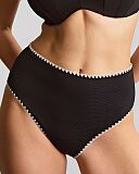 Aurora Deep Brief Aurora Black White TKD Lingerie Panache Swim Fashion F1