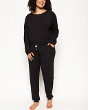 Beth Slouch Jersey Pyjama Set Black TKD Lingerie Cyberjammies Fashion F1