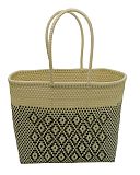 Black And Beige Beach Bag