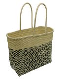 Black And Beige Beach Bag