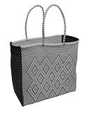 Black Grey Woven Beach Bag Bask Drift TKD Lingerie F1
