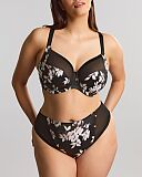 Bliss Full Bra And Brazilian Brief Black Floral