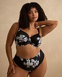 Bliss Full Bra And Brazilian Brief Black Floral