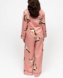 Bonnie Crane Bird Print Pyjama Set Pink Mix
