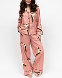 Bonnie Crane Bird Print Pyjama Set Pink Mix