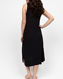 Bonnie Jersey Long Nightdress Black