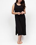 Bonnie Jersey Long Nightdress Black
