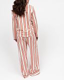 Bonnie Printed Stripe Jersey Print Pyjama Set Pink Mix