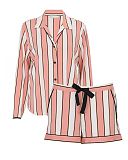 Bonnie Printed Stripe Jersey Print Shorty Set Pink Mix