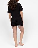 Bonnie Revere Jersey Shorty Set Black