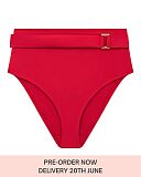 Boudoir Beach High Waist Brief Red